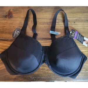 New Bali Black DF0082 Smoothing & Light Lift Underwire Bra 38C Comfort
